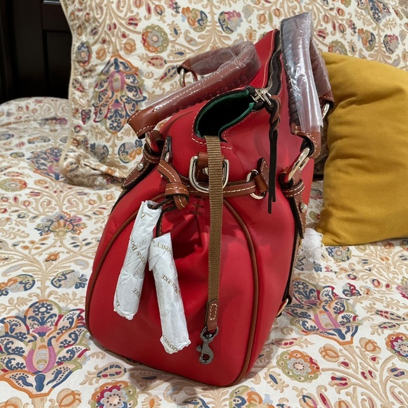 Dooney & Bourke Large TOMATO Penrose Satchel - Picture 2 of 6
